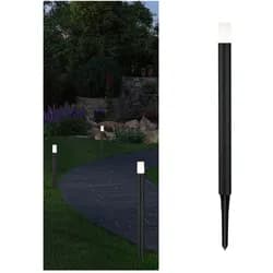 Paulmann Plug & Shine LED Pollerleuchte Flarea Einzelleuchte - Schwarz