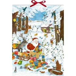 Wand-Adventskalender - Bescherung im Winterwald