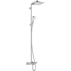 hansgrohe Showerpipe Crometta E 240 mit Wannenthermostat, 1jet, chrom