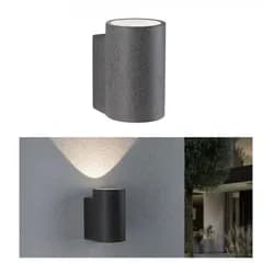 Paulmann LED Außenwandleuchte Concrea - Schwarz