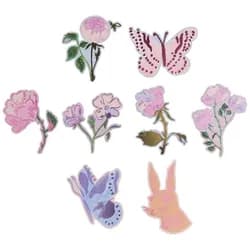 Rico Design Grußkarte Kartenset La Vie en Rose, Ostern, 8 Karten, 8 Umschläge B6 weiß