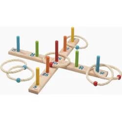 Gollnest & Kiesel Spiel Goki 56801 - Ringwurfspiel mit 6 Sisalringen