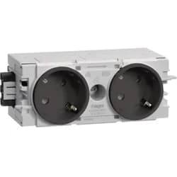 Tehalit Steckdose 2-fach 45 Grad GS20109011