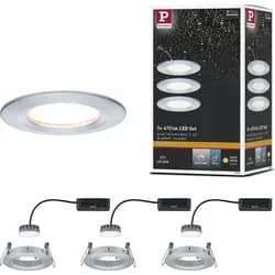 Paulmann LED Einbauleuchte Nova Plus Basisset starr - Silber