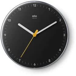 BRAUN Funk-Wanduhr Ø23cm - schwarz