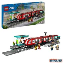 LEGO® Straßenbahn mit Haltestelle