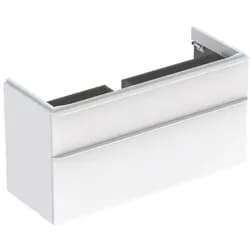 Geberit Smyle US für WT, eckig, m. 2 Schubl. 118,4x61,7x47cm, weiß