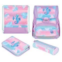 Herlitz Schulranzen-Set »Loop Plus Ocean Lights« grün, 31x37x22 cm