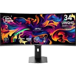 MSI MPG 341CQRDE (3440 x 1440 Pixel, 34"), Monitor, Schwarz