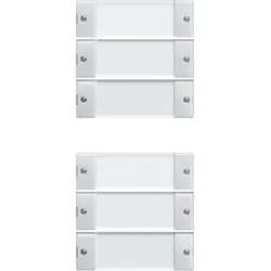 Gira Wippenset 6-fach rws/gl 213603