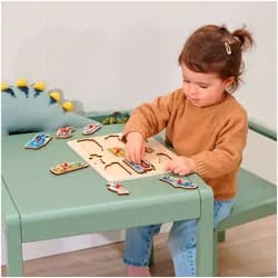 Eichorn Puzzle 9 Teile Kinder Puzzle Holz Einsatzfahrzeuge 100005486, Puzzleteile