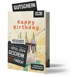 Pegasus Spiele Spiel Hidden Games: Rätselhafter Geburtstag Rätselkarte
