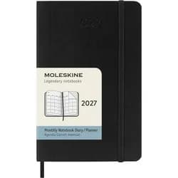 Moleskine Monatskalender 2027 12M Softcover P, schwarz