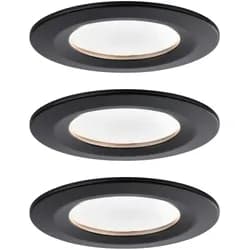 Paulmann Einbauleuchte Nova Coin starr schwarz 3er-Set