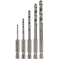 5-piece Brad point drill bit set