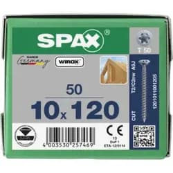 SPAX® Holzbauschrauben T50 10x120 50 St.