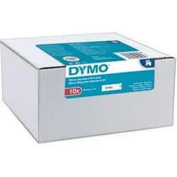 1x10 Dymo D1 Schriftband 19mmx7m schwarz auf weiß