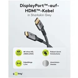Goobay DisplayPort/HDMI-Kabel 65269