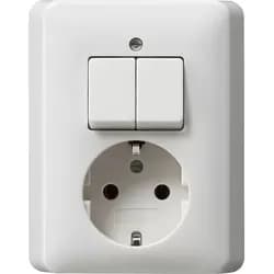Gira Schuko-Serienschalt. rwsgl 017503