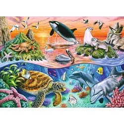 Ravensburger Puzzle Kinderpuzzle 100 XXL Teile - Bunter Ozean, Puzzleteile