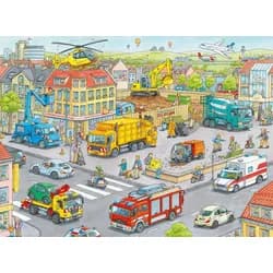 Ravensburger Puzzle Fahrzeuge in der Stadt Puzzleteile: 100, 199 Puzzleteile
