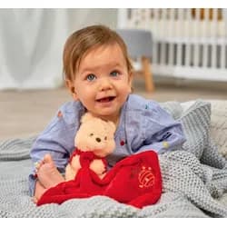 SIMBA Plüschfigur Disney Winnie Pooh mit Kuscheltuch bunt