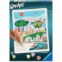 Ravensburger Malen nach Zahlen CreArt Adults Trend - Griechische Insel bunt