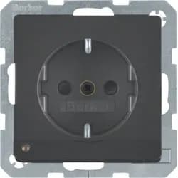 Berker SCHUKO-Steckdose anth/sa 41096086