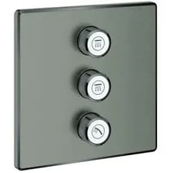 Grohe Grohtherm SmartControl dreifach Unterputzventil, 29127AL0, Farbe: Hard graphite gebürstet