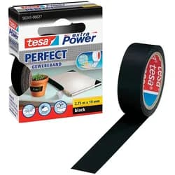 Cloth Tape extra Power Perfect 2.75m x 19mm Black