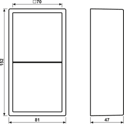 Jung AP-Kappe 2-fach eds lack ES 2582 A-L