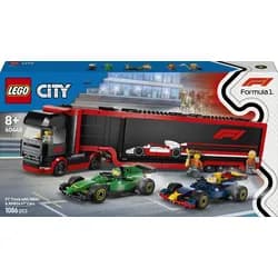 LEGO City 60445 F1 Truck with RB20 & AMR24 F1 Cars 60445