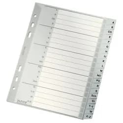 LEITZ Aktenordner Register A5 A-Z PP grau grau