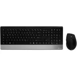 Tastatur +Mausset schwarz/silber MEDIA RANGE Funk