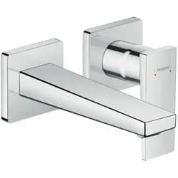 hansgrohe Metropol Waschtischarmatur 32525000 chrom, für Wandmontage, Zungengriff, 165mm