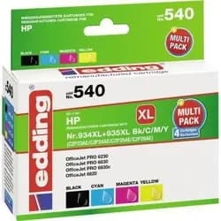 edding Tintenpatrone EDD-540 Multipack HP 934XL - 935XL
