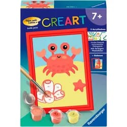 Ravensburger Malen nach Zahlen CreArt, Fröhliche Krabbe, Made in Europe bunt