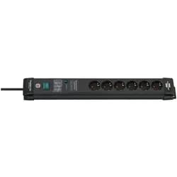 Brennenstuhl Premium-Line Steckdosenleiste 6-fach 3m schwarz