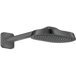 Hansgrohe AXOR ShowerSphere Kopfbrause 250/160 1jet mit Brausearm, Brushed Black Chrome