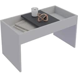 VCM Beistelltisch & Couchtisch Mantila Weiß / Anthrazit H. 39 x B. 71 x T. 36 cm