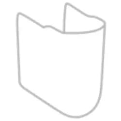 Villeroy & Boch O.NOVO Halbsäule, weiß