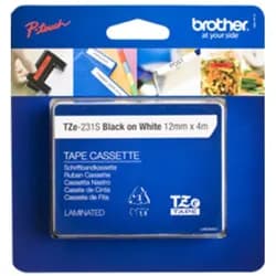 brother TZe-Tape TZe-231S Schriftbandkassette,Bandbreite:12m