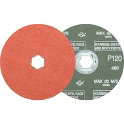 PFERD TOOLS COMBICLICK Korund Fiberscheibe Ø 125 mm A-COOL120 für Edelstahl
