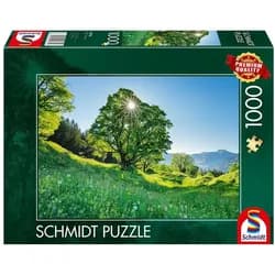 Schmidt Spiele Puzzle Berg-Ahorn im Sonnenlicht, St. Gallen, Schweiz, 1000 Puzzleteile