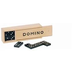 Gollnest & Kiesel Spiel Goki 15335 - Dominospiel mit 28 Spielsteinen im Holzkasten