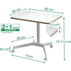 Leitz 65360001 Stehschreibtisch Weiß
