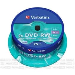 Verbatim DVD-RW 25 Stück Spindel
