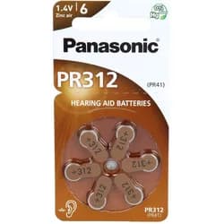 Batterien F.hörgeräte Panasonic Pr312