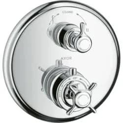 AXOR Montreux Thermostatbatterie UP mit Keramik Ab- und Umstellventil - Silber