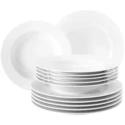 Seltmann Weiden RONDO/LIANE weiß 007 uni Tafelservice 12-teilig
